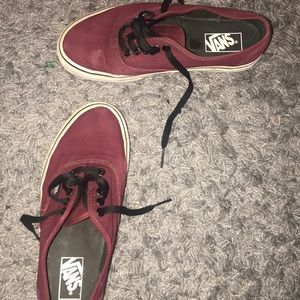 maroon authentic vans